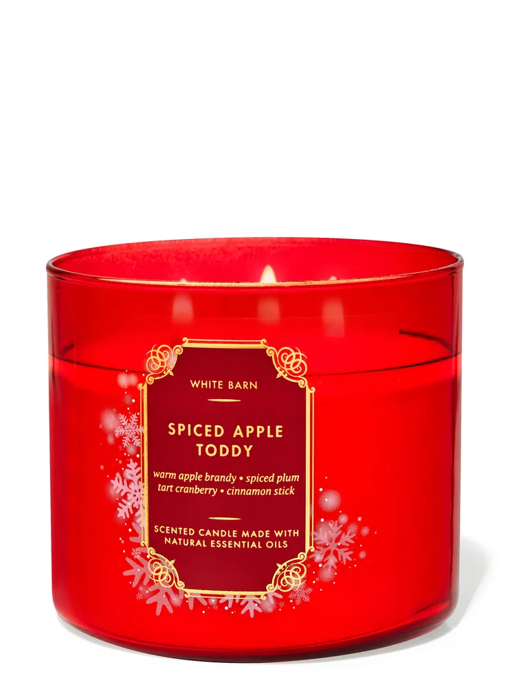 White Barn Spiced Apple Toddy 3-Wick Candle