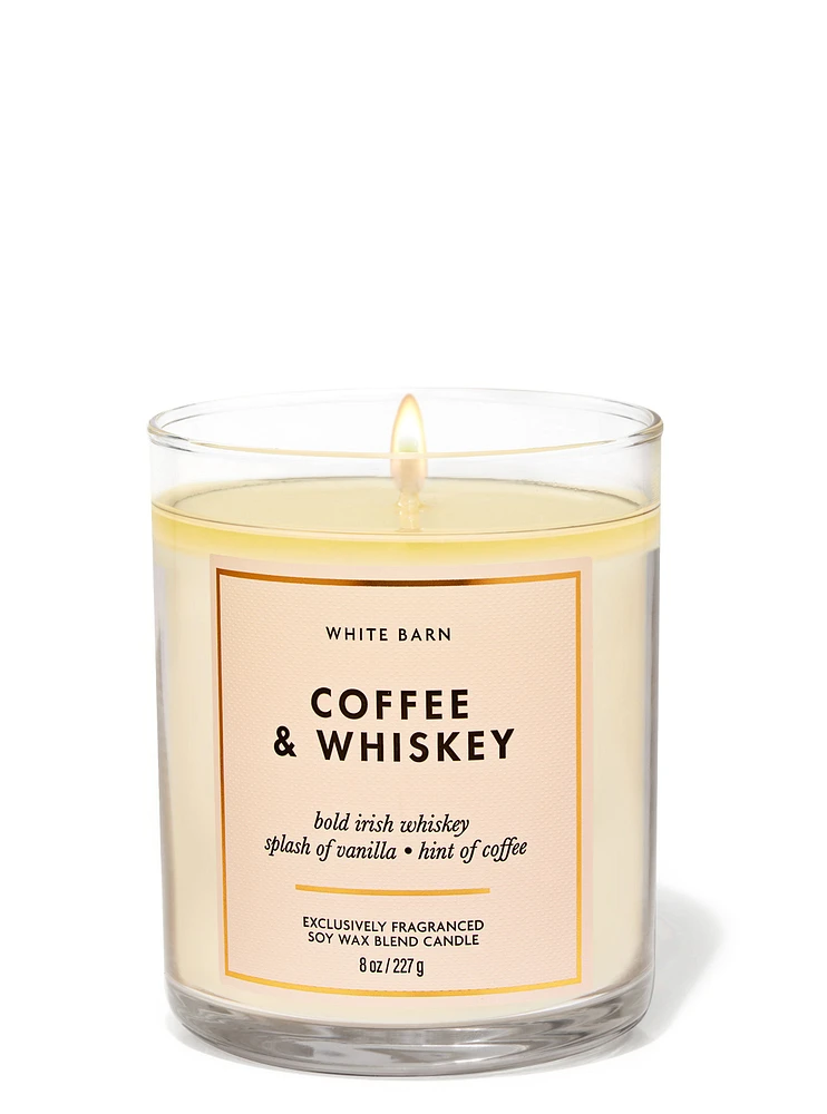 Coffee & Whiskey Single Wick Candle