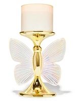 Illuminated Light-up Butterfly 3-Wick Candle Holder