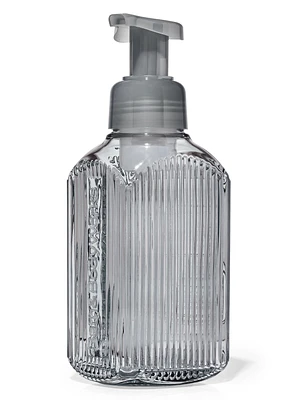 Charcoal Vertical Lines Gentle & Clean Foaming Hand Soap Dispenser