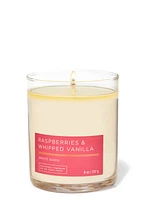 Raspberries & Whipped Vanilla Single Wick Candle