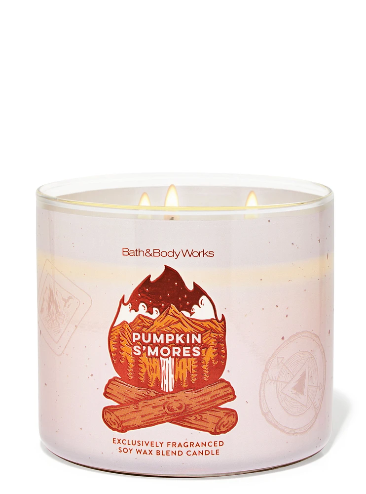 Pumpkin S'mores 3-Wick Candle