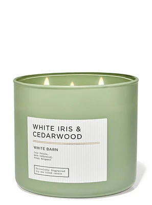 White Iris & Cedarwood 3-Wick Candle