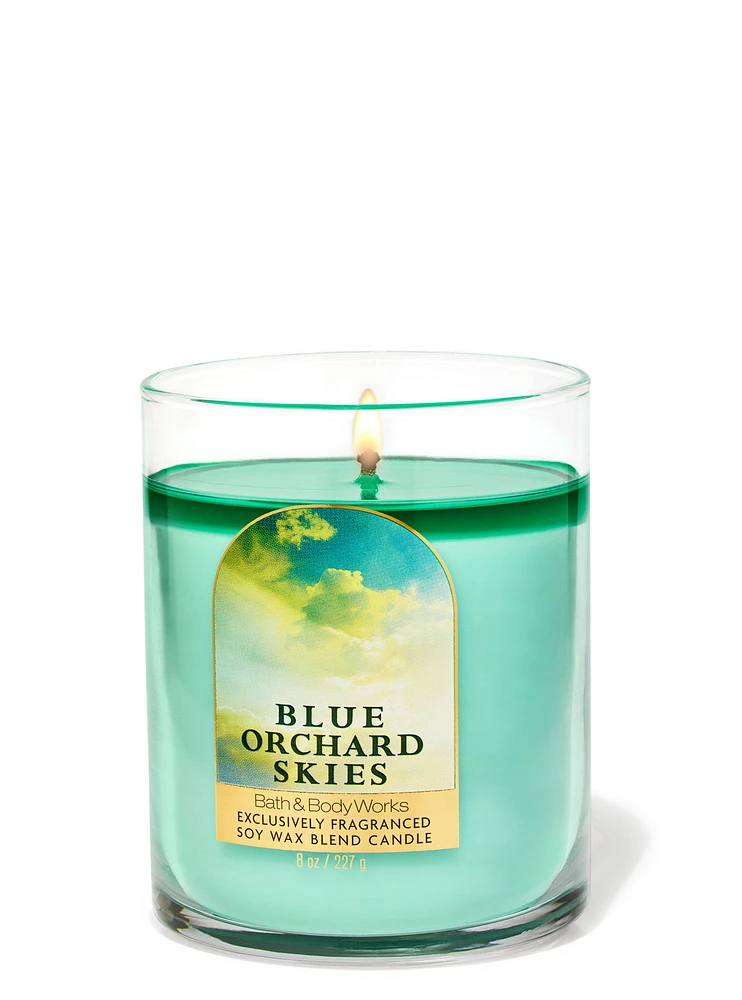 Blue Orchard Skies Single Wick Candle