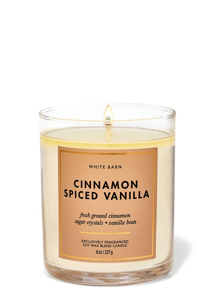 Cinnamon Spiced Vanilla Single Wick Candle