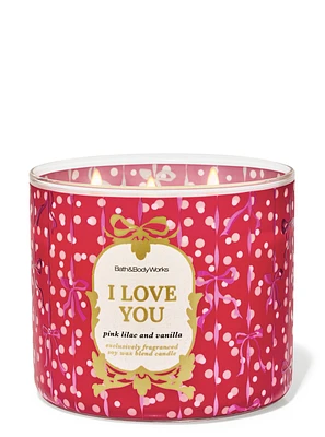 Pink Lilac & Vanilla 3-Wick Candle