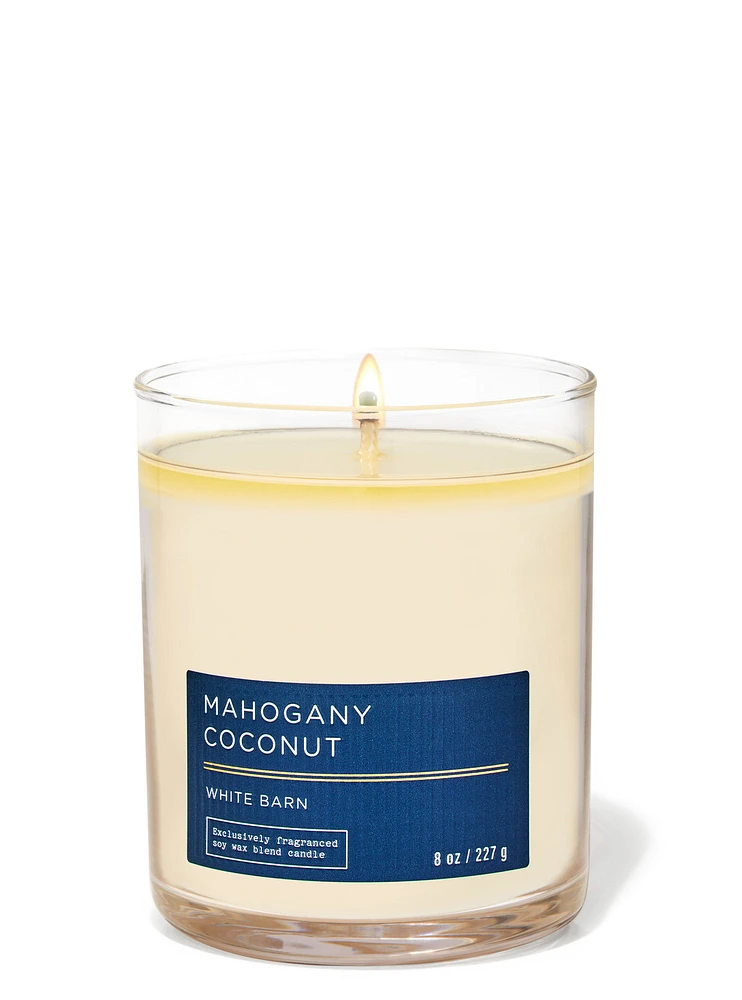Mahogany Coconut Single Wick Candle