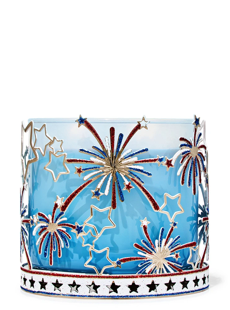 Fireworks 3-Wick Candle Holder