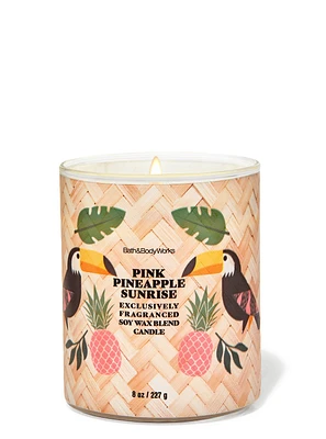 Pink Pineapple Sunrise Single Wick Candle