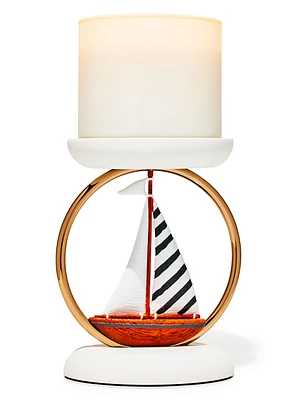 Sailboat Ring 3-Wick Candle Holder