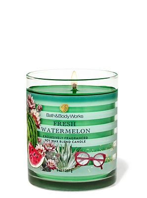 Fresh Watermelon Single Wick Candle
