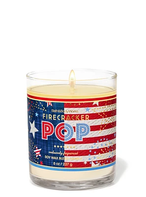 Firecracker Pop Single Wick Candle