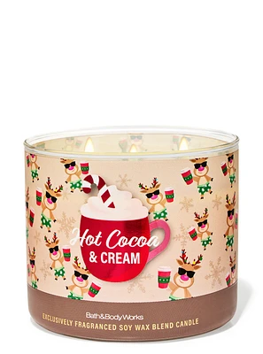Hot Cocoa & Cream 3-Wick Candle