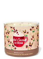 Hot Cocoa & Cream 3-Wick Candle