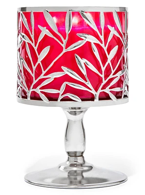 Vine Leaf Pedestal 3-Wick Candle Holder