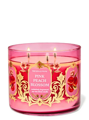 Pink Peach Blossom 3-Wick Candle
