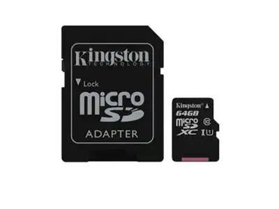 Kingston Canvas Select 64GB UHS-I Class 10 MicroSD Memory Card