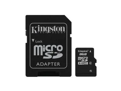 Kingston 8GB MICROSDHC CLASS 4 FLASH CARD