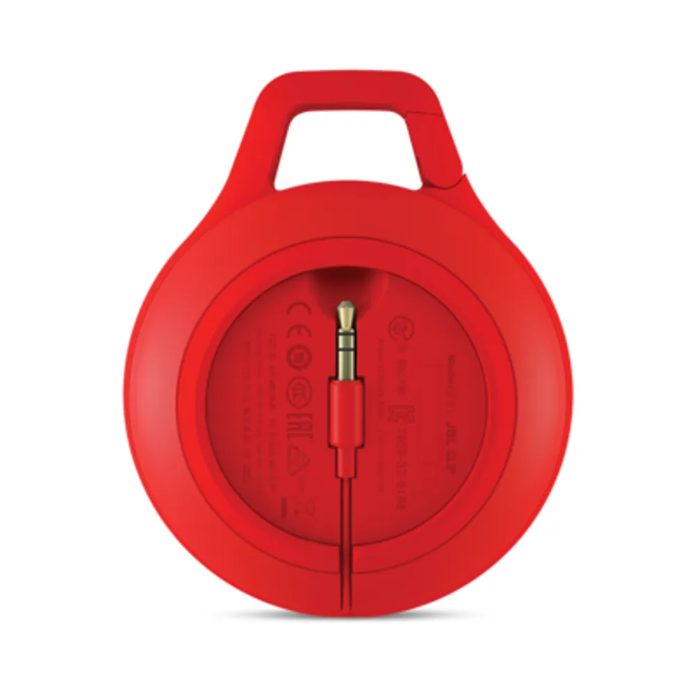 JBL Full-featured,splashproof,ultra-portable speaker Red Clip+
