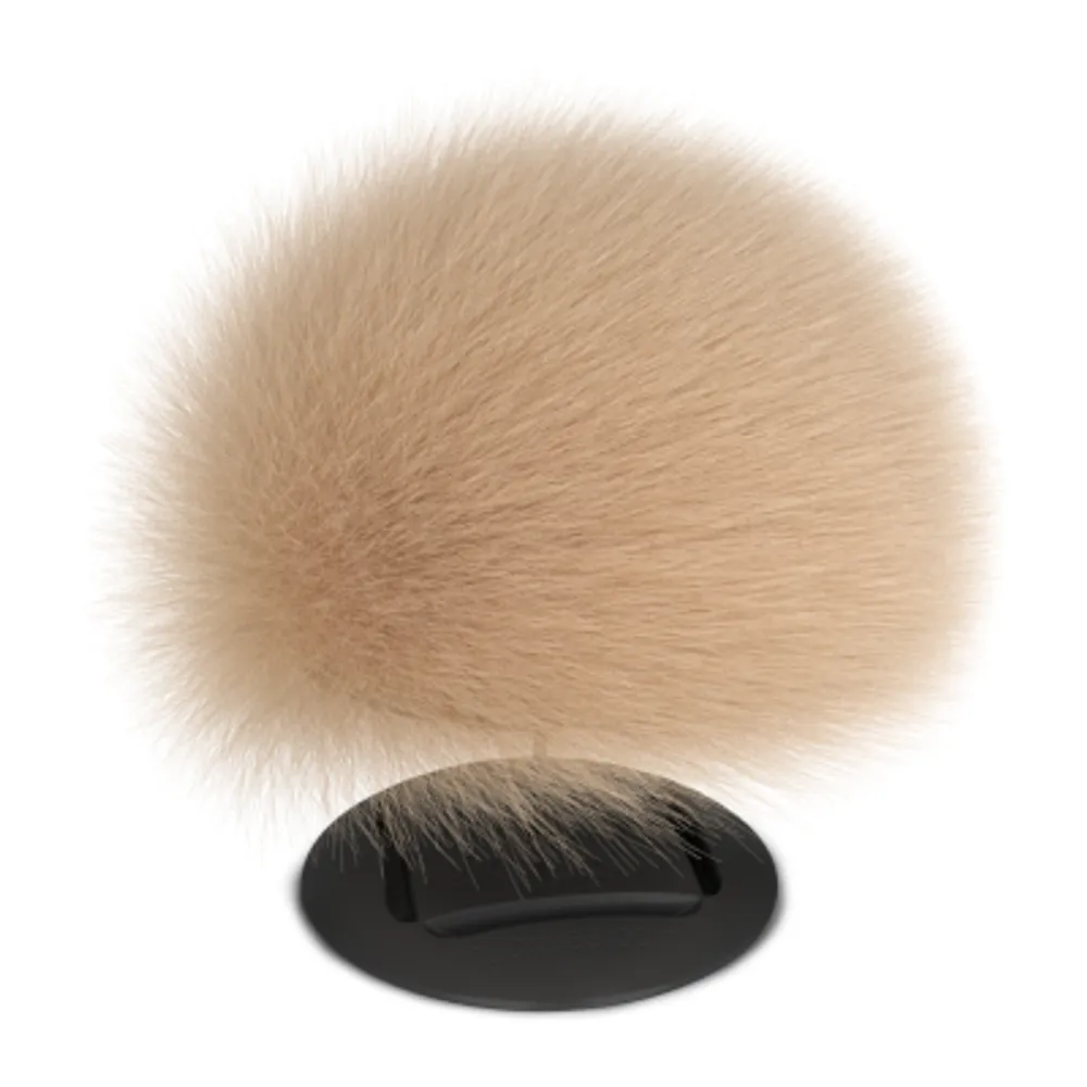 Tzumi Nuckee Trends Pom Pom Phone Grip Beige Pom