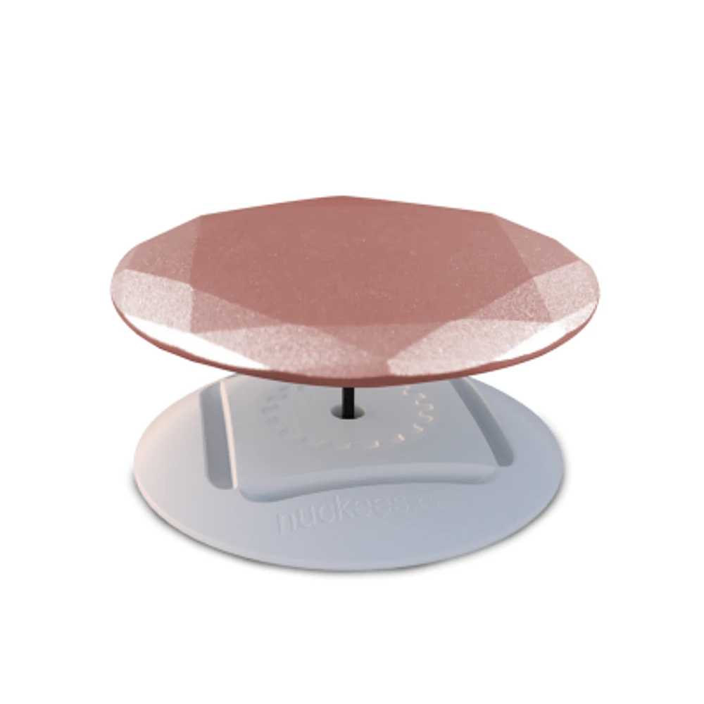 Tzumi Nuckees Trends Phone Grip - Rose Gold Metal Gem