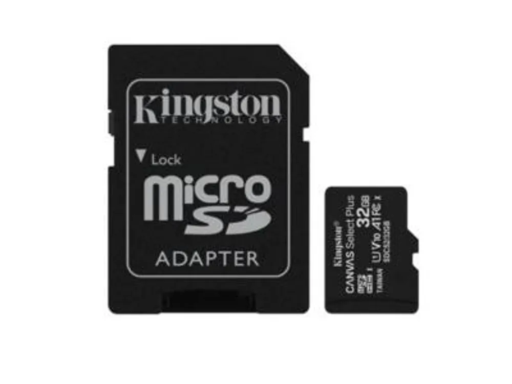 Kingston 32gb Microsdhc Canvas Select Plus Class 10 Flash Memory Card