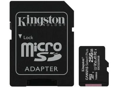 Kingston 256gb Microsdxc Canvas Select Plus Class 10
