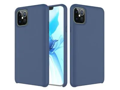 6.7 Soft Silicone Gel Skin Cover Case For iPhone 12 Pro Max In Blue Cobalt