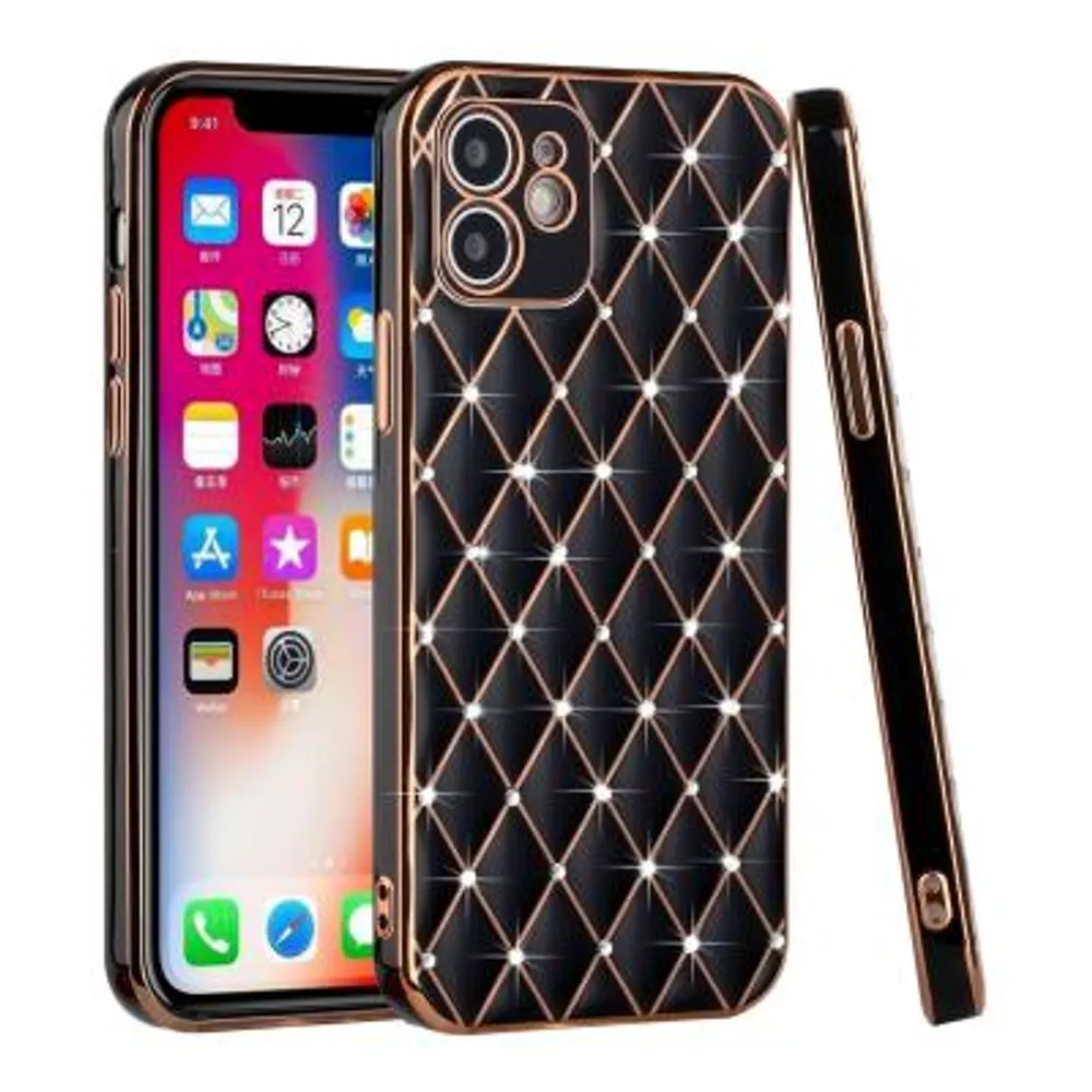 Grid Design TPU Case Cover for iPhone 12 , iPhone 12 Pro