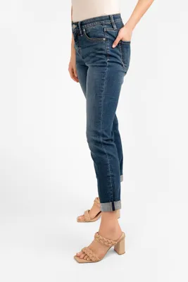 5 Pocket Cuffed Denim Jeans