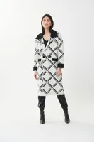 Checkered Jacquard Coat