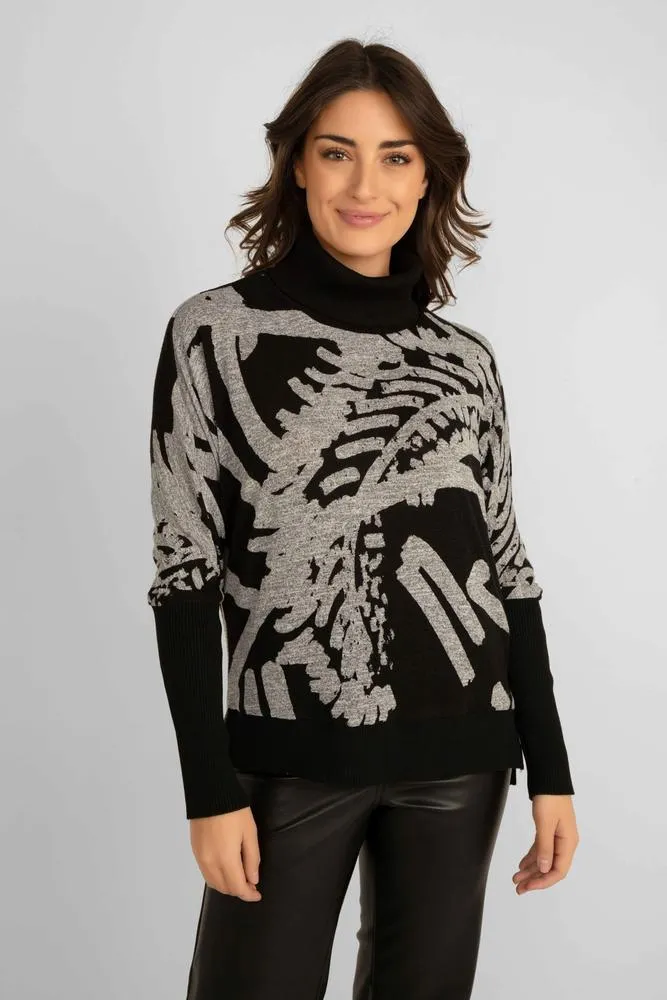 Printed Dolman Sleeve Sweater