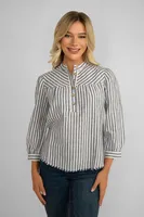 Striped Linen Top