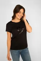 Heart Graphic Esqualo T- Shirt