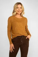 Long Sleeve Brushed Knit Top