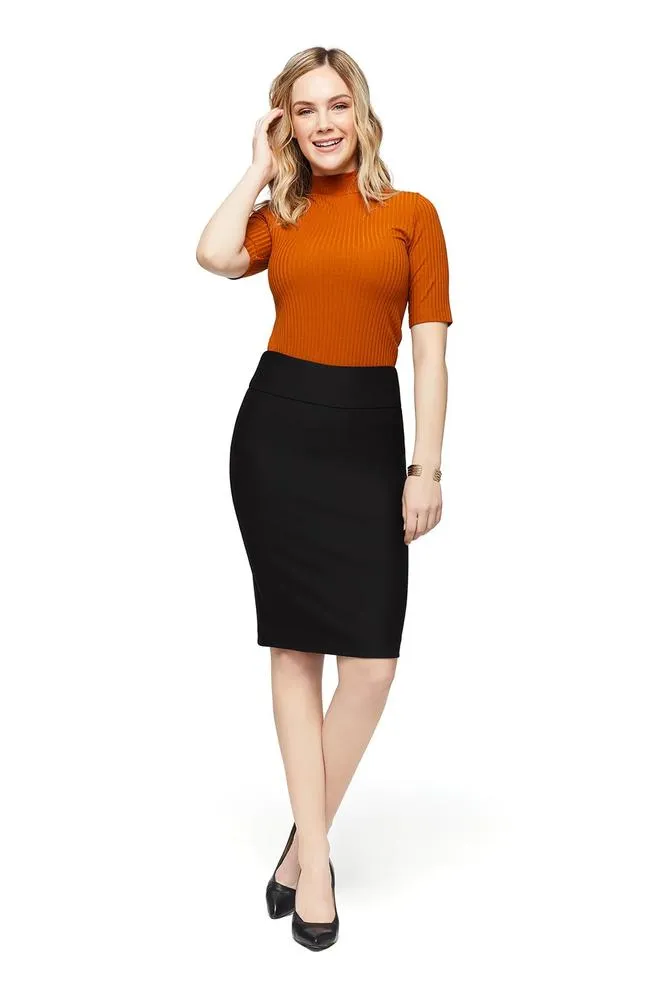 Ponte pencil skirt