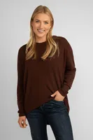 Long Sleeve Brushed Knit Top