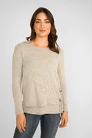 Long Sleeve Soft Brushed Knit Top