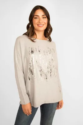 Foil Star Sweater