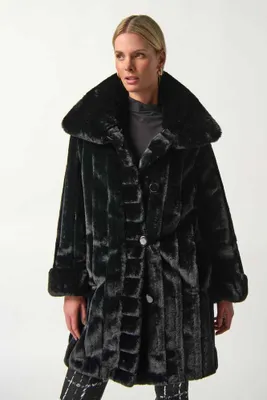 Faux Fur Reversible Puffer Coat