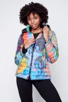 Reversible Printed Puffer Jacket