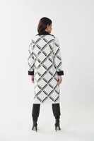 Checkered Jacquard Coat