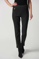 Pull- On Jacquard Slim Fit Pants