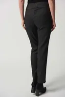 Pull- On Jacquard Slim Fit Pants