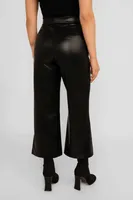 Faux Leather Gaucho Pants