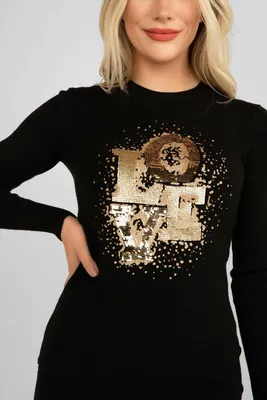 Sequin Love Sweater