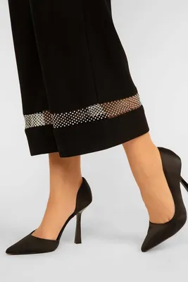 Rhinestone Culotte Pants