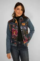 Sequin Flower Denim Jacket