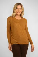 Long Sleeve Brushed Knit Top