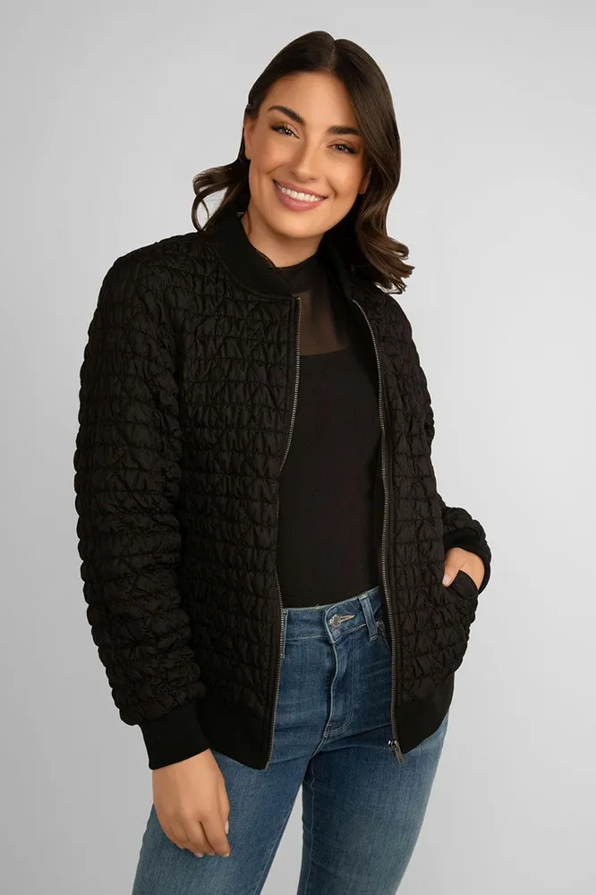 Quilted Bomber Jacket